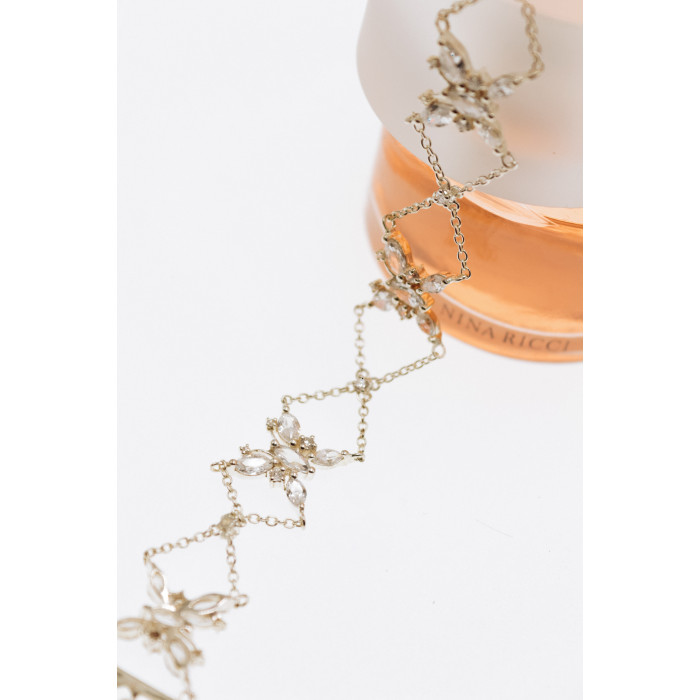 Sky Jewelry Серебряный браслет с фианитами  Бабочки