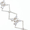 Sky Jewelry Серебряный браслет с фианитами  Бабочки