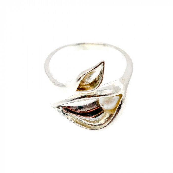 Sky Jewelry Серебряное кольцо с жемчугом  Осень