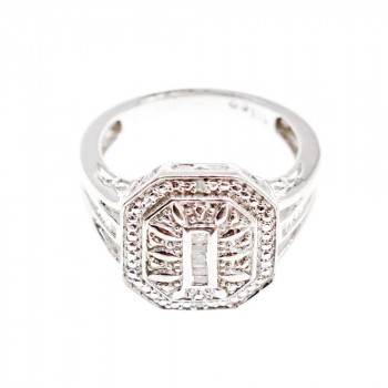 Sky Jewelry Серебряное кольцо с бриллиантами