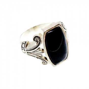 Sky Jewelry Серебряное кольцо с ониксом  Винтаж