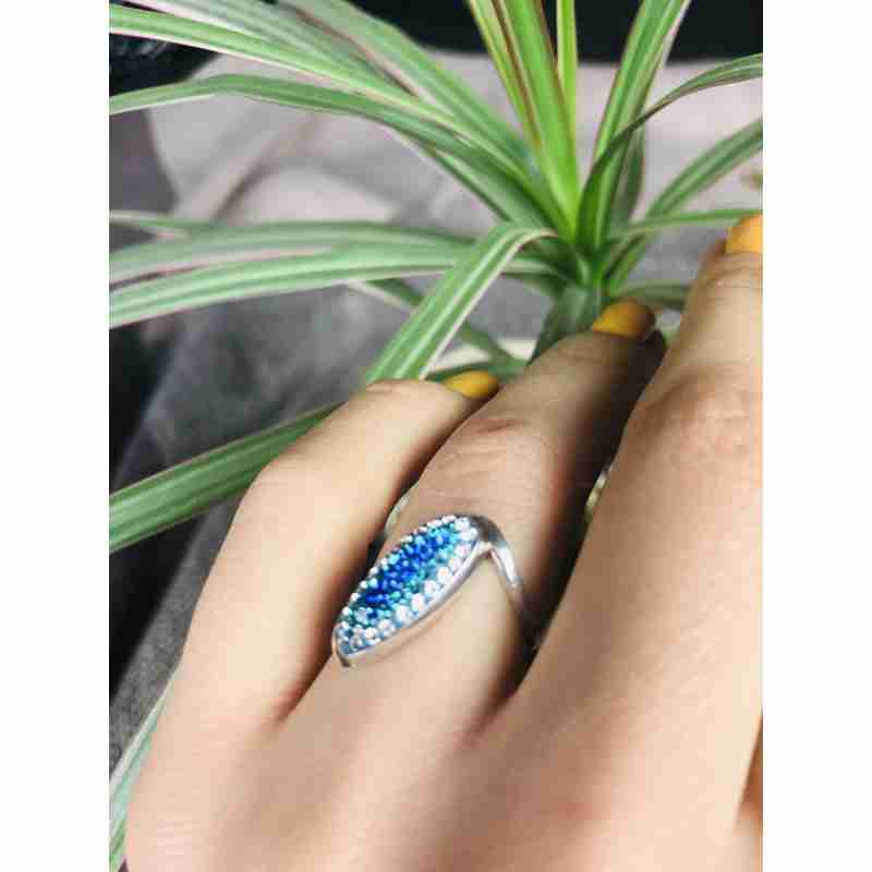 Sky Jewelry Кольцо серебро 925 проба с фианитами