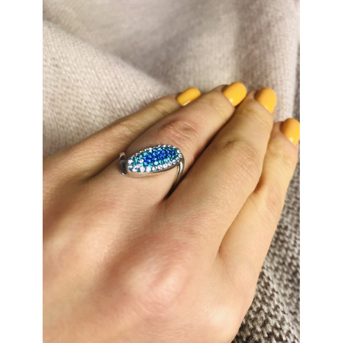 Sky Jewelry Кольцо серебро 925 проба с фианитами