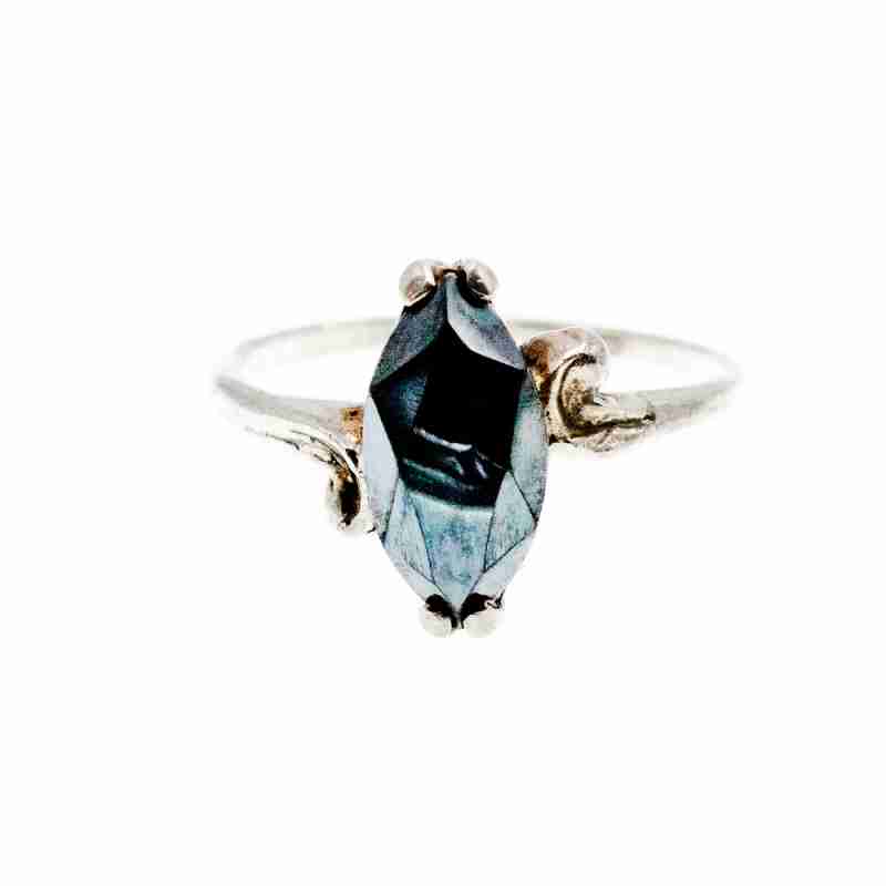 Sky Jewelry Серебряное кольцо с гематитом  Винтаж