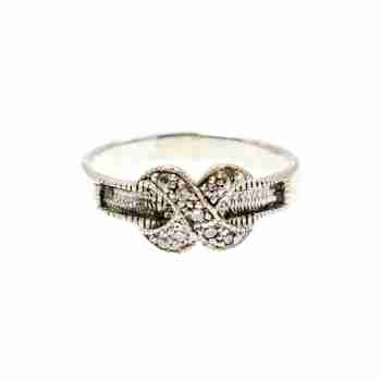 Sky Jewelry Серебряное кольцо с фианитами  Классика