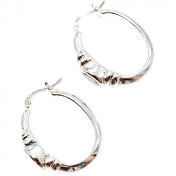 Sky Jewelry Серебряные серьги с аметистом  Классика