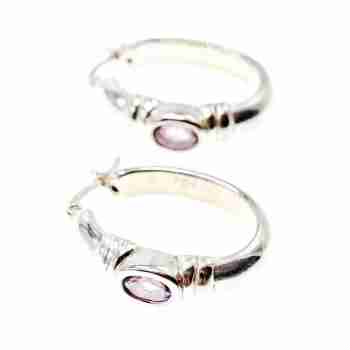 Sky Jewelry Серебряные серьги с аметистом  Классика