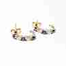 Sky Jewelry Золотые серьги с сапфиром и бериллом