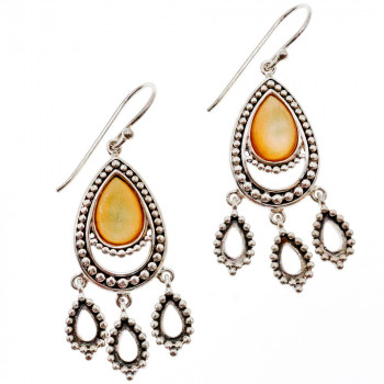 Sky Jewelry Серебряные серьги с агатом