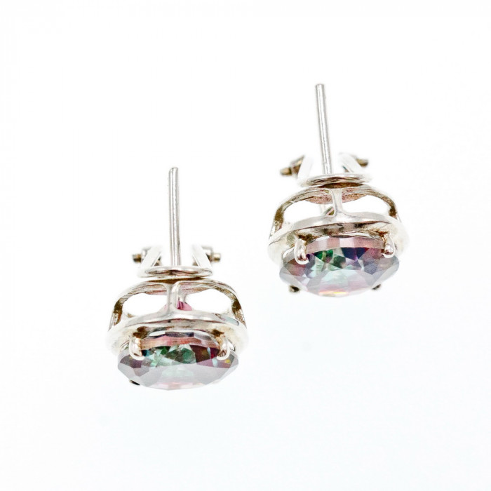 Sky Jewelry Серебряные серьги с александритом