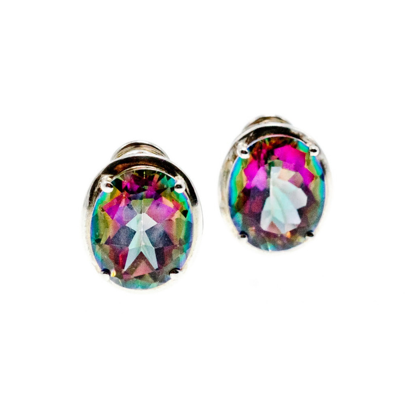 Sky Jewelry Серебряные серьги с александритом