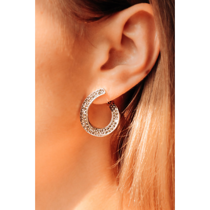 Sky Jewelry Серебряные серьги с марказитом  Удовольствие