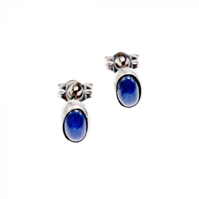 Sky Jewelry Золотые серьги с камнем звездчатый сапфир