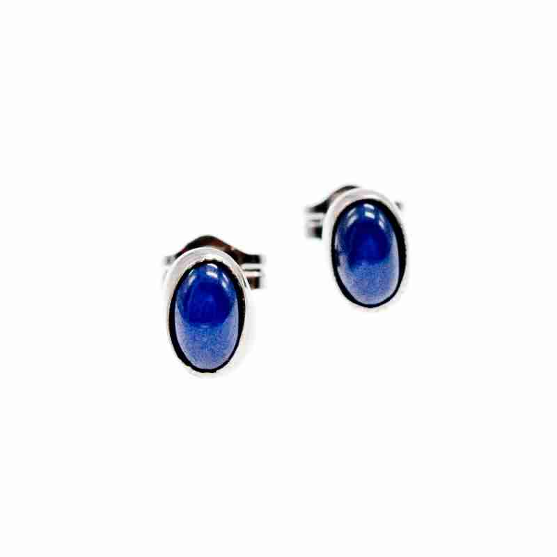 Sky Jewelry Золотые серьги с камнем звездчатый сапфир