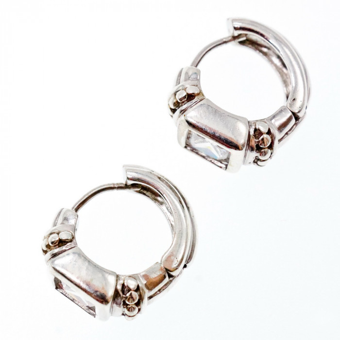 Sky Jewelry Серебряные серьги с бериллом