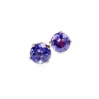 Sky Jewelry Серебряные серьги-гвоздики с турмалином