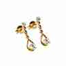 Sky Jewelry Золотые серьги с бриллиантами Italy Milor
