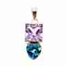 Sky Jewelry Серебряный кулон с камнями турмалин   Вкус