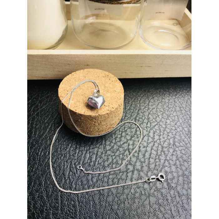 Sky Jewelry Подвеска на шею с кулоном сердце серебро 925 проба