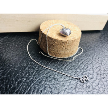 Sky Jewelry Подвеска на шею с кулоном сердце серебро 925 проба