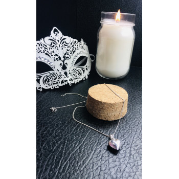 Sky Jewelry Подвеска на шею с кулоном сердце серебро 925 проба