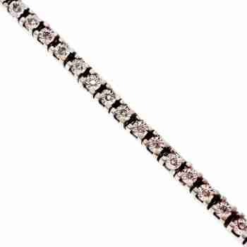 Sky Jewelry Серебряный браслет с фианитами