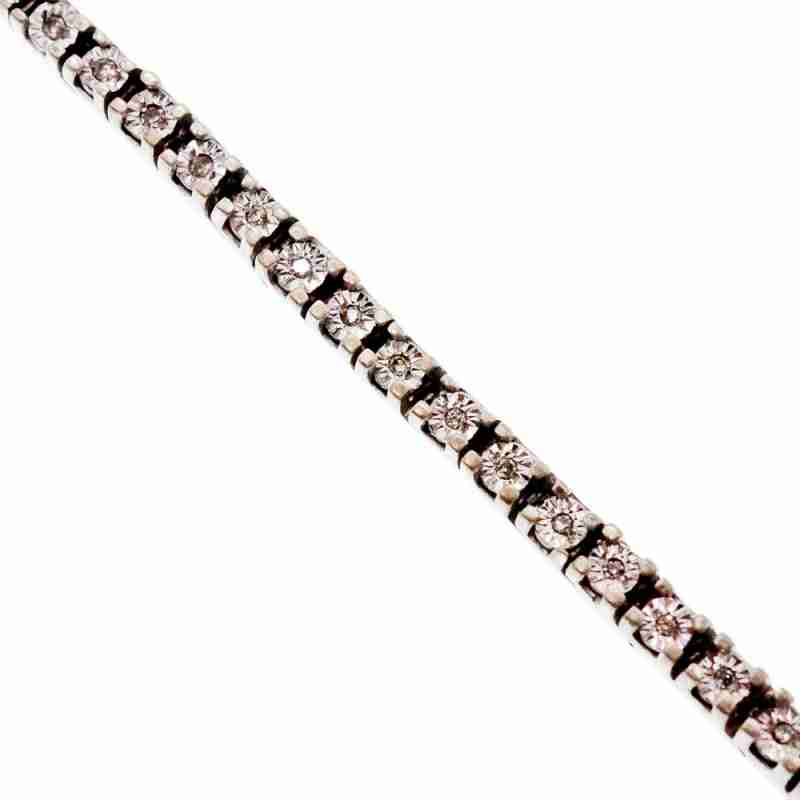 Sky Jewelry Серебряный браслет с фианитами