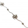 Sky Jewelry Серебряный браслет с марказитами  Цветы
