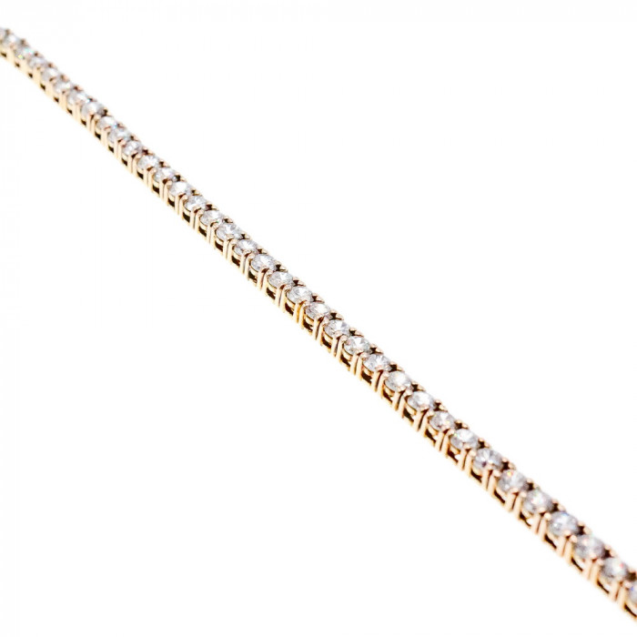 Sky Jewelry Серебряный браслет в позолоте с фианитами