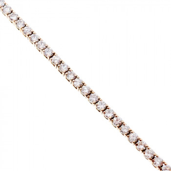 Sky Jewelry Серебряный браслет в позолоте с фианитами