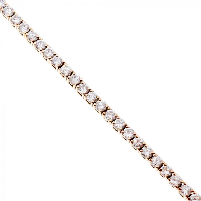 Sky Jewelry Серебряный браслет в позолоте с фианитами