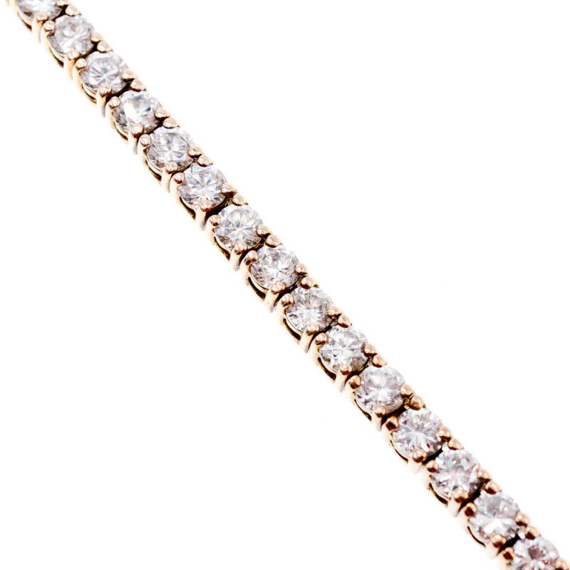 Sky Jewelry Серебряный браслет в позолоте с фианитами