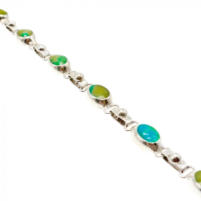 Sky Jewelry Серебряный браслет с яшмой  Настроение