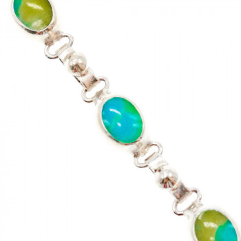 Sky Jewelry Серебряный браслет с яшмой  Настроение