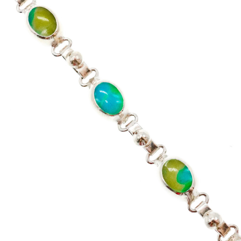 Sky Jewelry Серебряный браслет с яшмой  Настроение