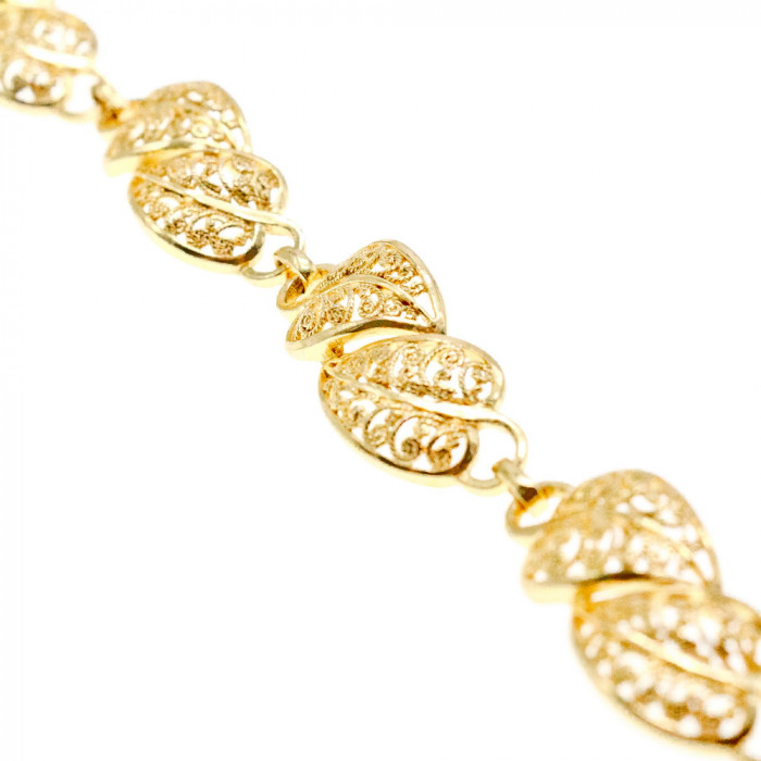 Sky Jewelry Серебряный браслет в позолоте  Осенняя листва