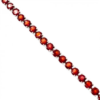 Sky Jewelry Серебряный браслет с гранатом   Очарование