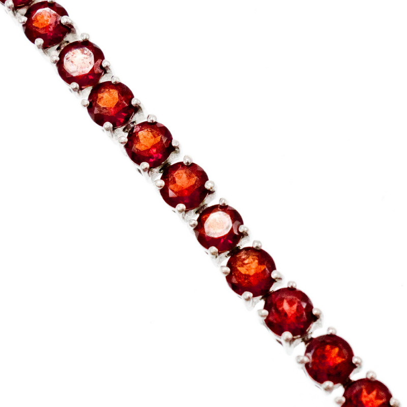 Sky Jewelry Серебряный браслет с гранатом   Очарование