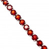 Sky Jewelry Серебряный браслет с гранатом   Очарование