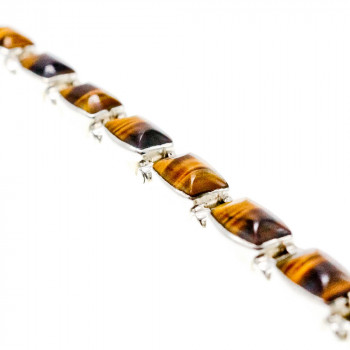 Sky Jewelry Серебряный браслет с камнем тигровый глаз