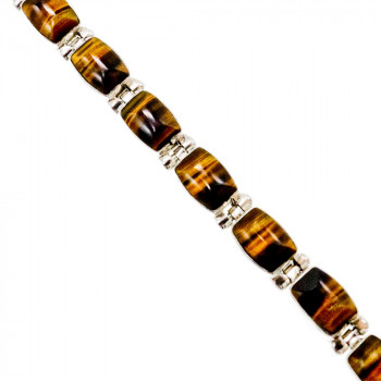 Sky Jewelry Серебряный браслет с камнем тигровый глаз