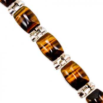 Sky Jewelry Серебряный браслет с камнем тигровый глаз