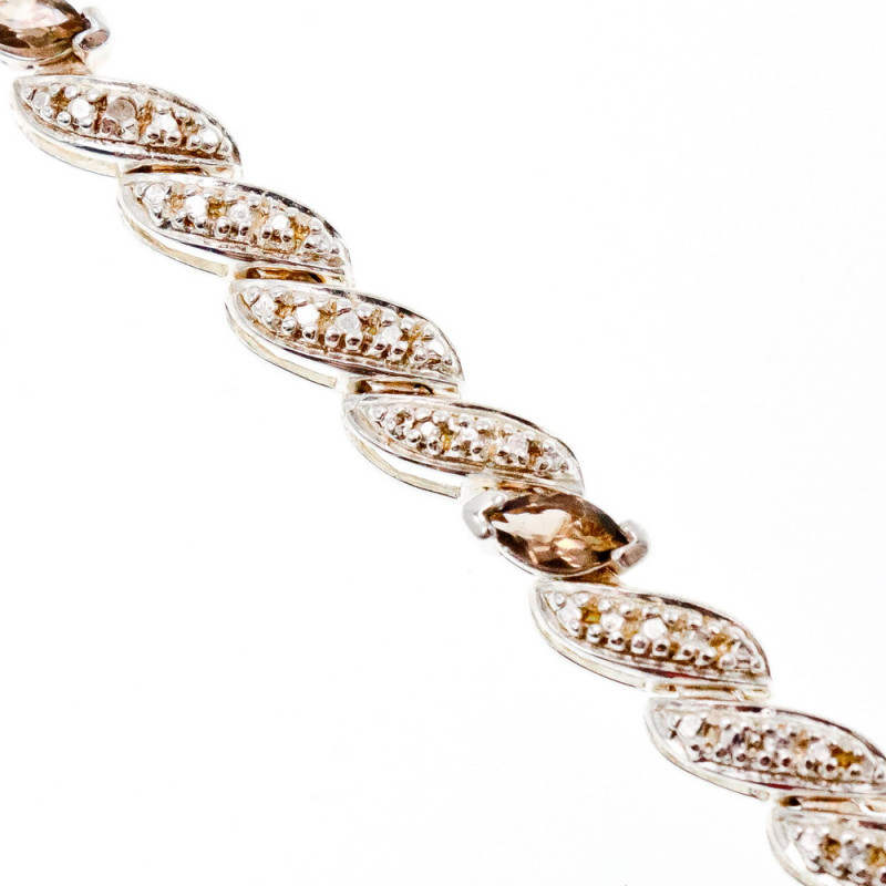 Sky Jewelry Серебряный браслет с камнями турмалин