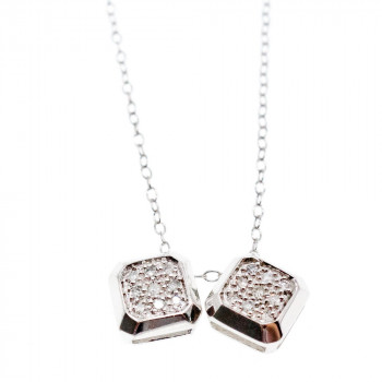 Sky Jewelry Серебряное ожерелье с фианитами   Вкус