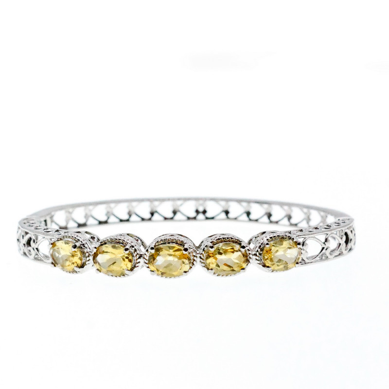 Sky Jewelry Браслет с желтыми фианитами