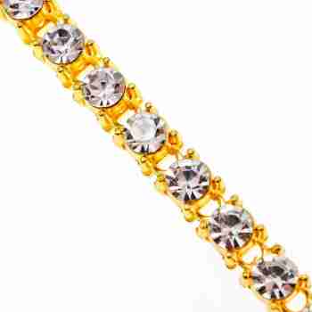 Sky Jewelry Браслет в позолоте с фианитами  Блеск