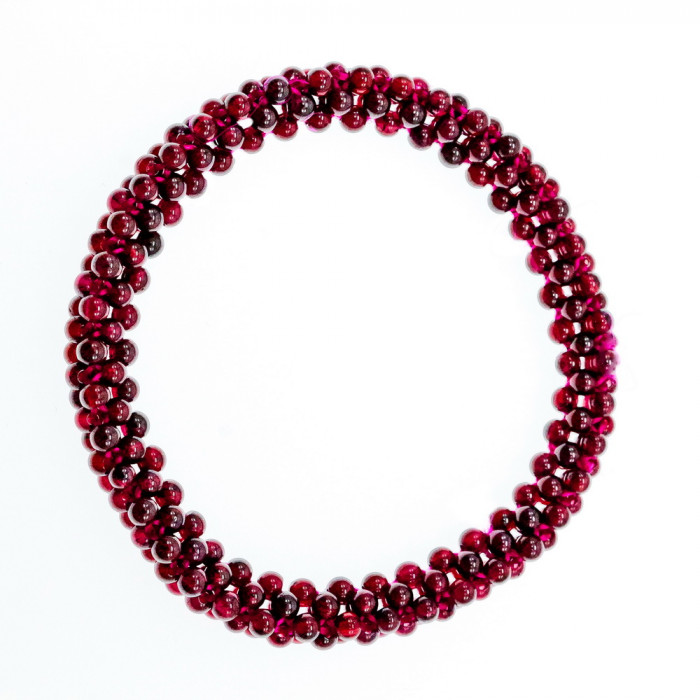 Sky Jewelry Браслет с ювелирным стеклом  Гранат