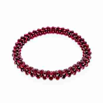 Sky Jewelry Браслет с ювелирным стеклом  Гранат
