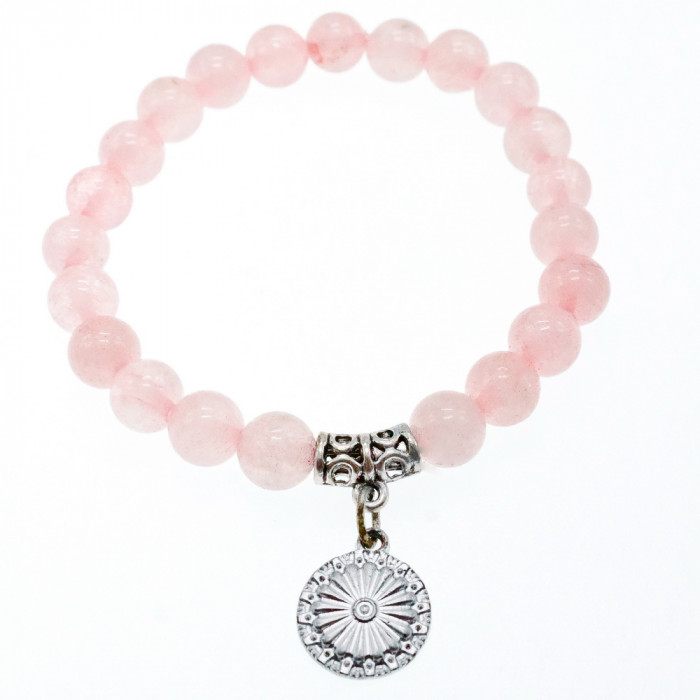 Sky Jewelry Браслет с розовым кварцем