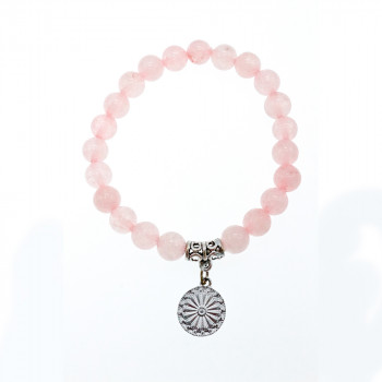 Sky Jewelry Браслет с розовым кварцем